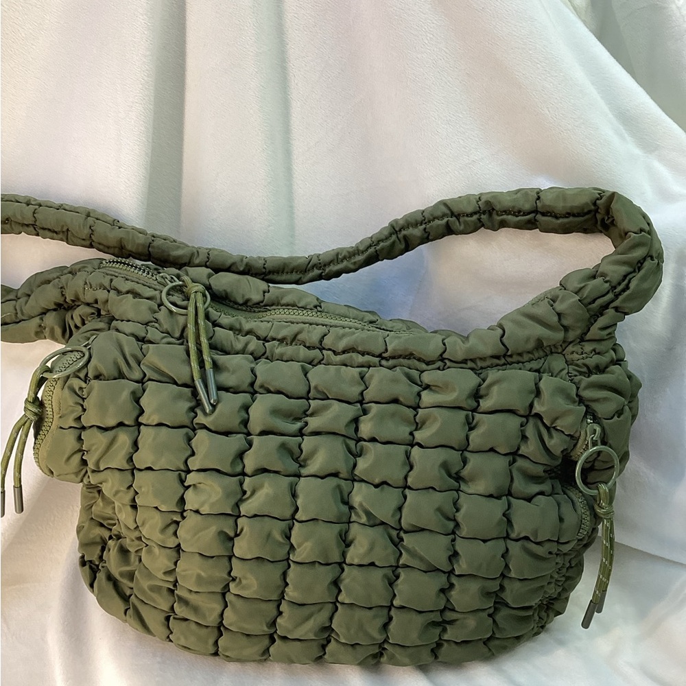 Olive Quilted Women's Bag